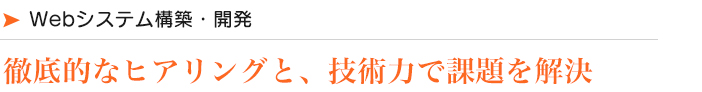 Webシステム構築・開発